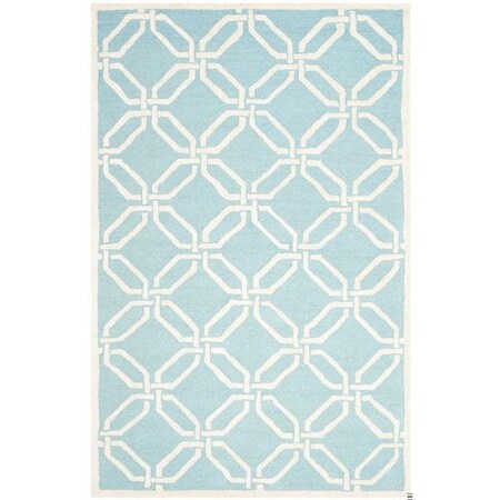 Safavieh Cambridge Hand Tufted Accent Rug- Light Blue - Ivory- 2 x 3 ft. CAM311E-2
